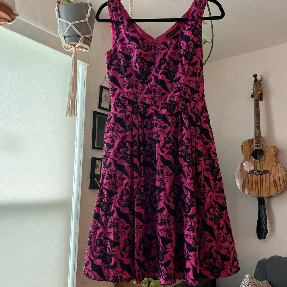 Betsey Johnson Pink and Black Dress